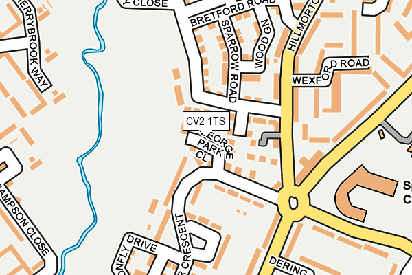 CV2 1TS map - OS OpenMap – Local (Ordnance Survey)