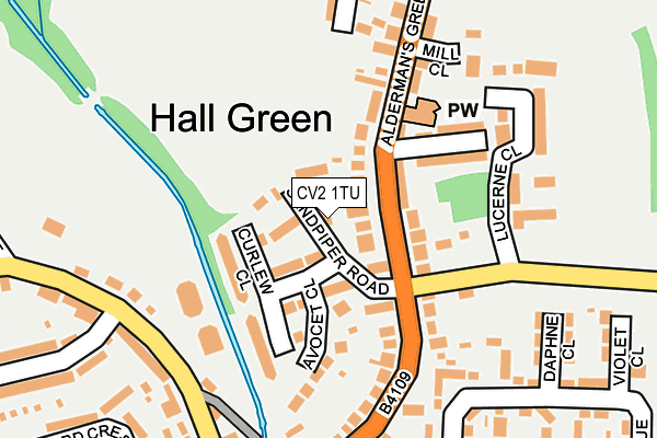 CV2 1TU map - OS OpenMap – Local (Ordnance Survey)