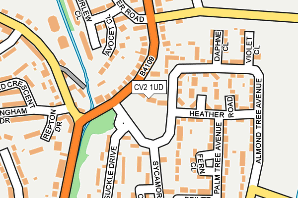 CV2 1UD map - OS OpenMap – Local (Ordnance Survey)