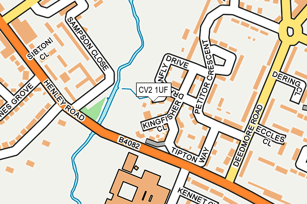 CV2 1UF map - OS OpenMap – Local (Ordnance Survey)