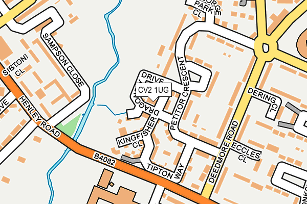 CV2 1UG map - OS OpenMap – Local (Ordnance Survey)