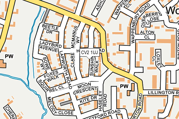 CV2 1UJ map - OS OpenMap – Local (Ordnance Survey)