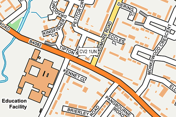 CV2 1UN map - OS OpenMap – Local (Ordnance Survey)