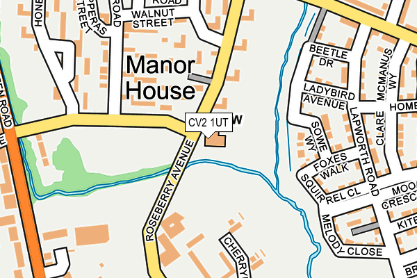 CV2 1UT map - OS OpenMap – Local (Ordnance Survey)