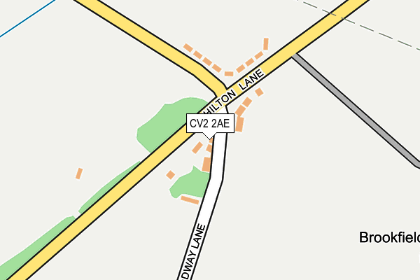 CV2 2AE map - OS OpenMap – Local (Ordnance Survey)