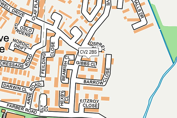 CV2 2BS map - OS OpenMap – Local (Ordnance Survey)