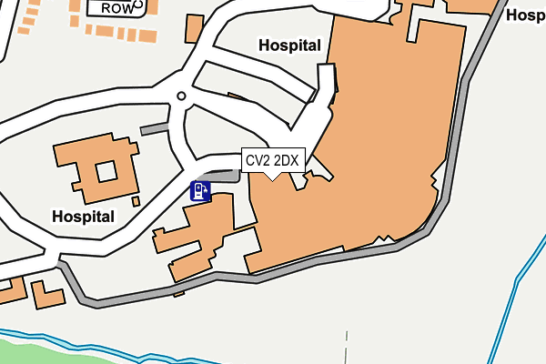 CV2 2DX map - OS OpenMap – Local (Ordnance Survey)