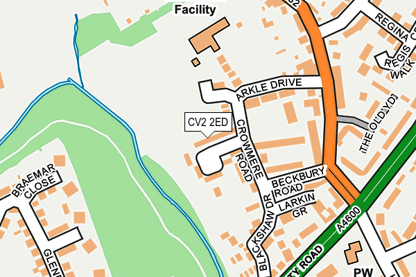 CV2 2ED map - OS OpenMap – Local (Ordnance Survey)