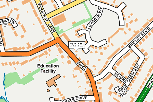 CV2 2EJ map - OS OpenMap – Local (Ordnance Survey)