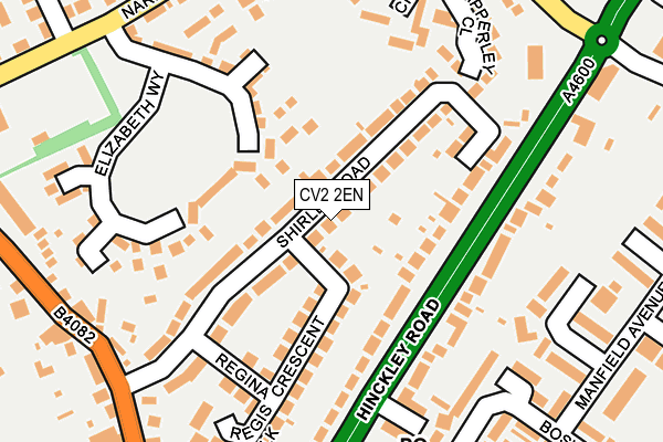 CV2 2EN map - OS OpenMap – Local (Ordnance Survey)