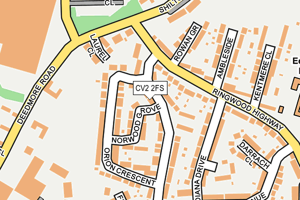 CV2 2FS map - OS OpenMap – Local (Ordnance Survey)