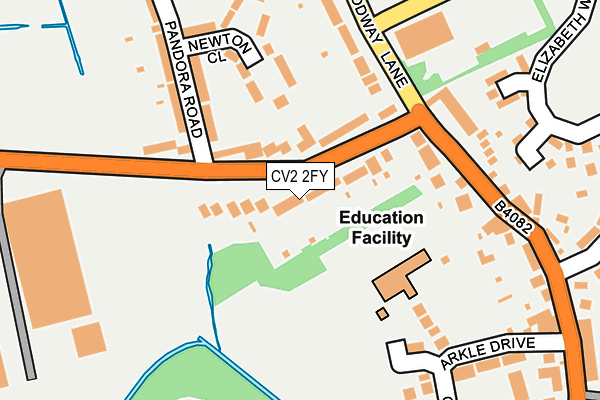 CV2 2FY map - OS OpenMap – Local (Ordnance Survey)