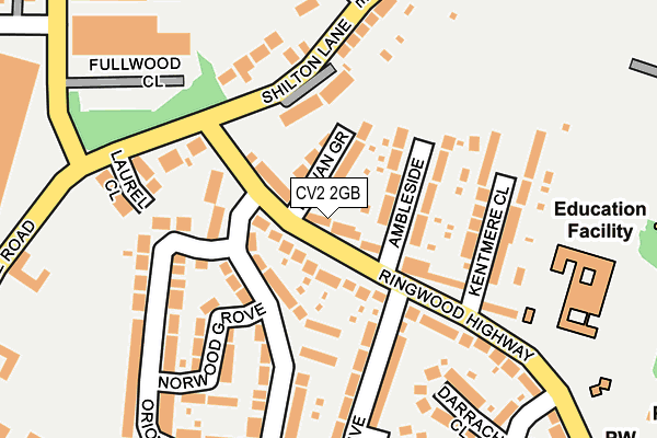 CV2 2GB map - OS OpenMap – Local (Ordnance Survey)