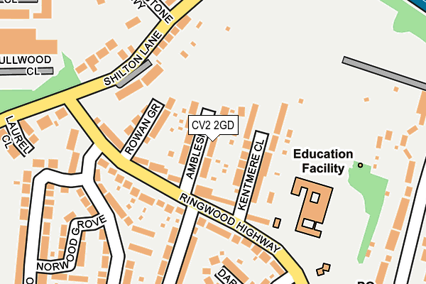 CV2 2GD map - OS OpenMap – Local (Ordnance Survey)