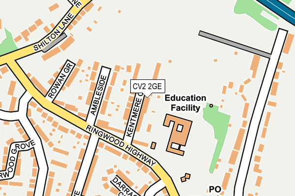 CV2 2GE map - OS OpenMap – Local (Ordnance Survey)