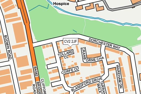 CV2 2JF map - OS OpenMap – Local (Ordnance Survey)