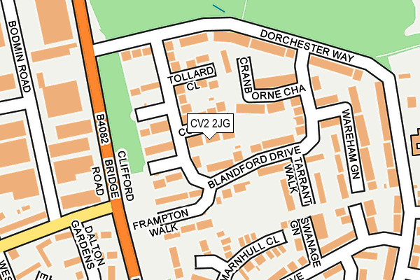 CV2 2JG map - OS OpenMap – Local (Ordnance Survey)
