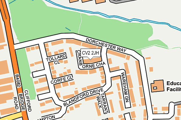 CV2 2JH map - OS OpenMap – Local (Ordnance Survey)