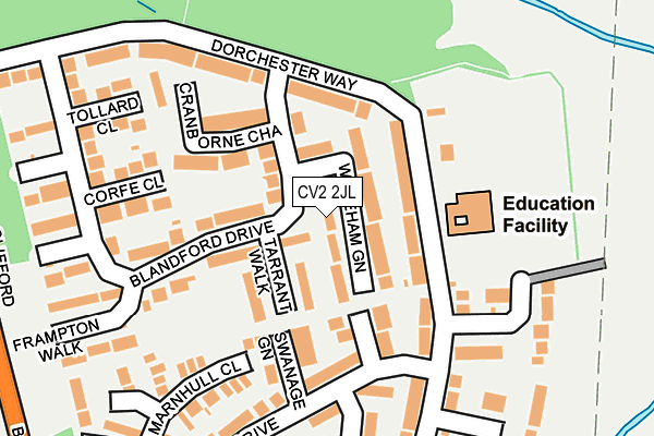 CV2 2JL map - OS OpenMap – Local (Ordnance Survey)