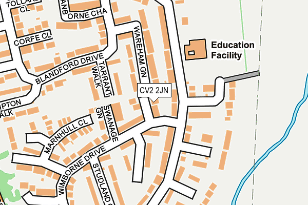 CV2 2JN map - OS OpenMap – Local (Ordnance Survey)