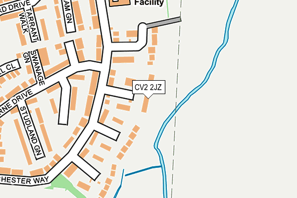 CV2 2JZ map - OS OpenMap – Local (Ordnance Survey)