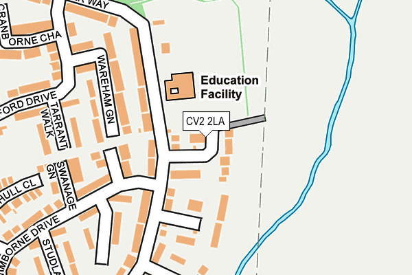 CV2 2LA map - OS OpenMap – Local (Ordnance Survey)