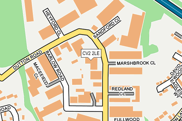 CV2 2LE map - OS OpenMap – Local (Ordnance Survey)