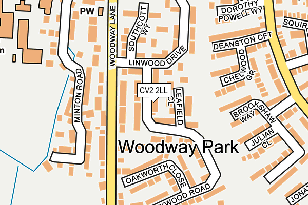 CV2 2LL map - OS OpenMap – Local (Ordnance Survey)