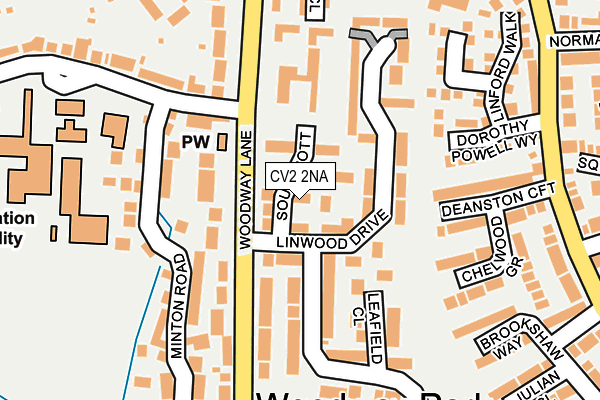 CV2 2NA map - OS OpenMap – Local (Ordnance Survey)