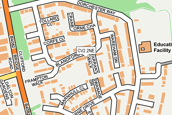 CV2 2NE map - OS OpenMap – Local (Ordnance Survey)