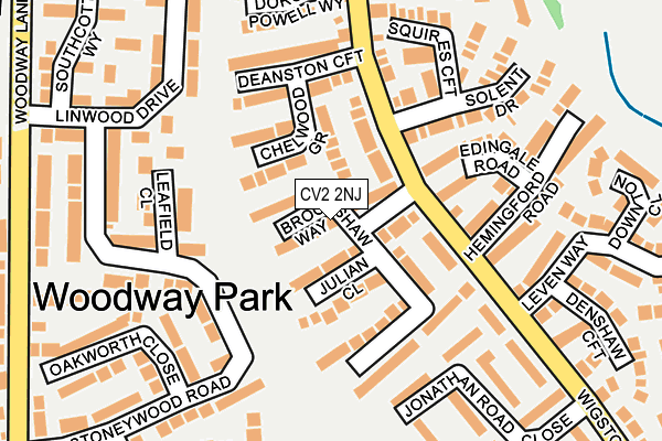 CV2 2NJ map - OS OpenMap – Local (Ordnance Survey)