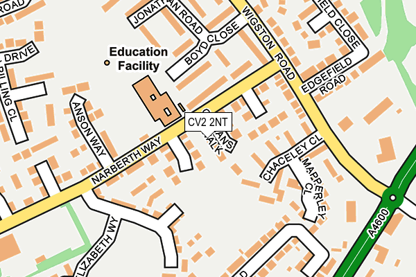 CV2 2NT map - OS OpenMap – Local (Ordnance Survey)