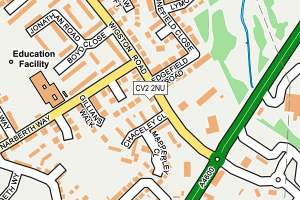 CV2 2NU map - OS OpenMap – Local (Ordnance Survey)