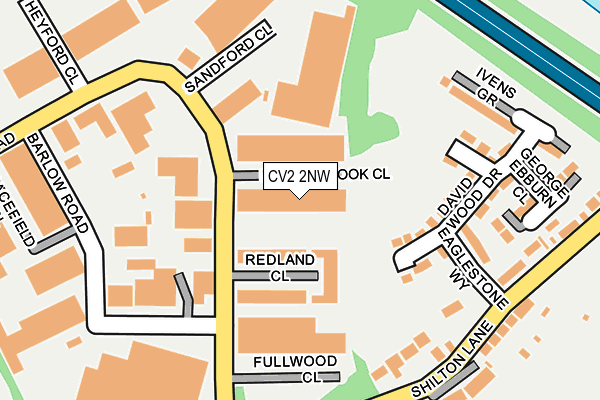 CV2 2NW map - OS OpenMap – Local (Ordnance Survey)