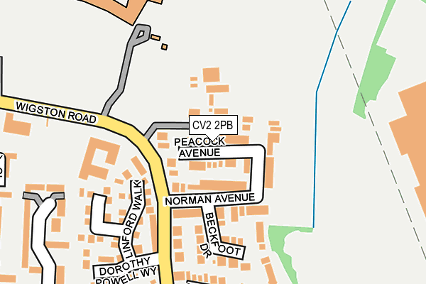 CV2 2PB map - OS OpenMap – Local (Ordnance Survey)