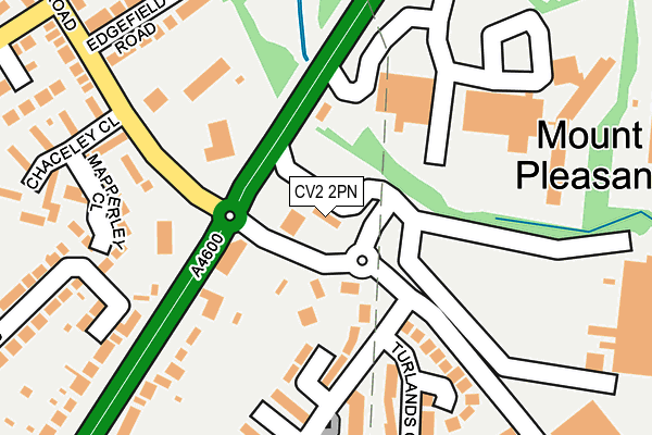 CV2 2PN map - OS OpenMap – Local (Ordnance Survey)