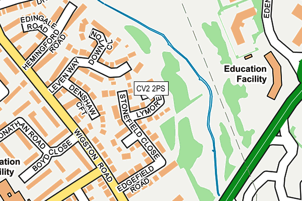 CV2 2PS map - OS OpenMap – Local (Ordnance Survey)