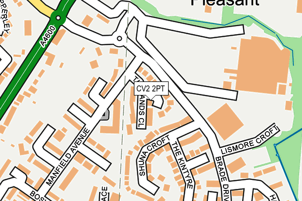 CV2 2PT map - OS OpenMap – Local (Ordnance Survey)