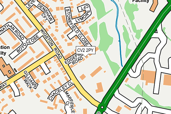 CV2 2PY map - OS OpenMap – Local (Ordnance Survey)