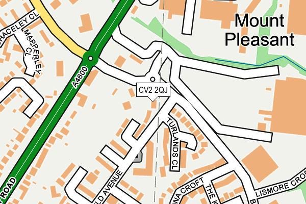 CV2 2QJ map - OS OpenMap – Local (Ordnance Survey)