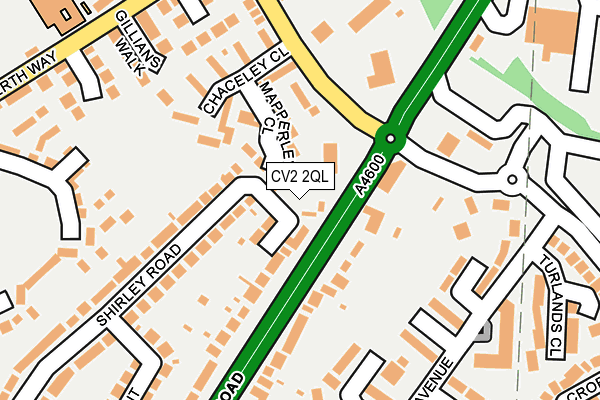 CV2 2QL map - OS OpenMap – Local (Ordnance Survey)