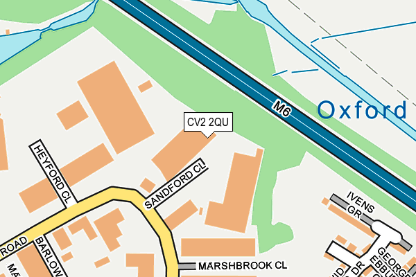 CV2 2QU map - OS OpenMap – Local (Ordnance Survey)