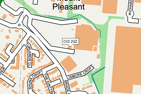 CV2 2QZ map - OS OpenMap – Local (Ordnance Survey)