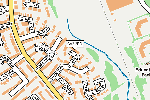 CV2 2RD map - OS OpenMap – Local (Ordnance Survey)