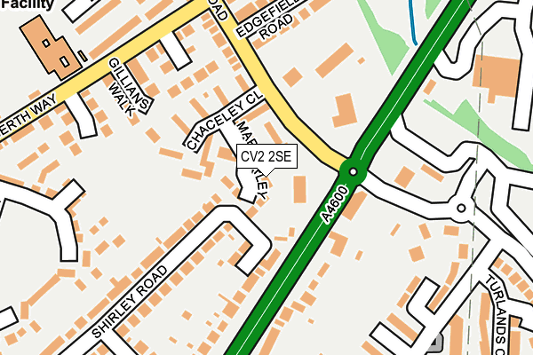 CV2 2SE map - OS OpenMap – Local (Ordnance Survey)