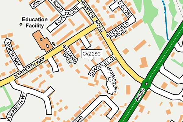 CV2 2SG map - OS OpenMap – Local (Ordnance Survey)