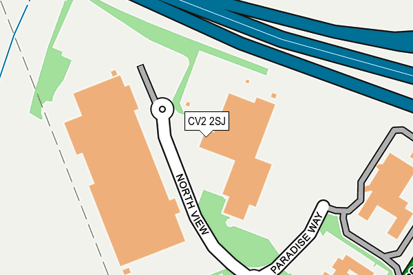 CV2 2SJ map - OS OpenMap – Local (Ordnance Survey)