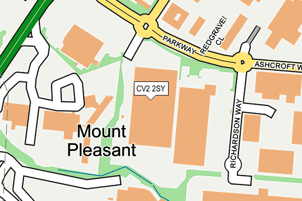 CV2 2SY map - OS OpenMap – Local (Ordnance Survey)