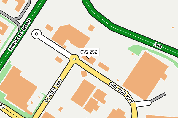 CV2 2SZ map - OS OpenMap – Local (Ordnance Survey)