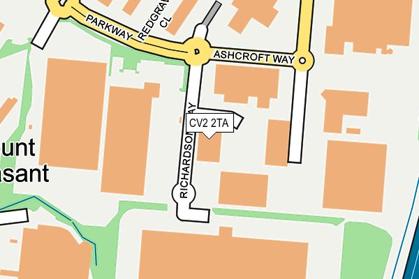 CV2 2TA map - OS OpenMap – Local (Ordnance Survey)